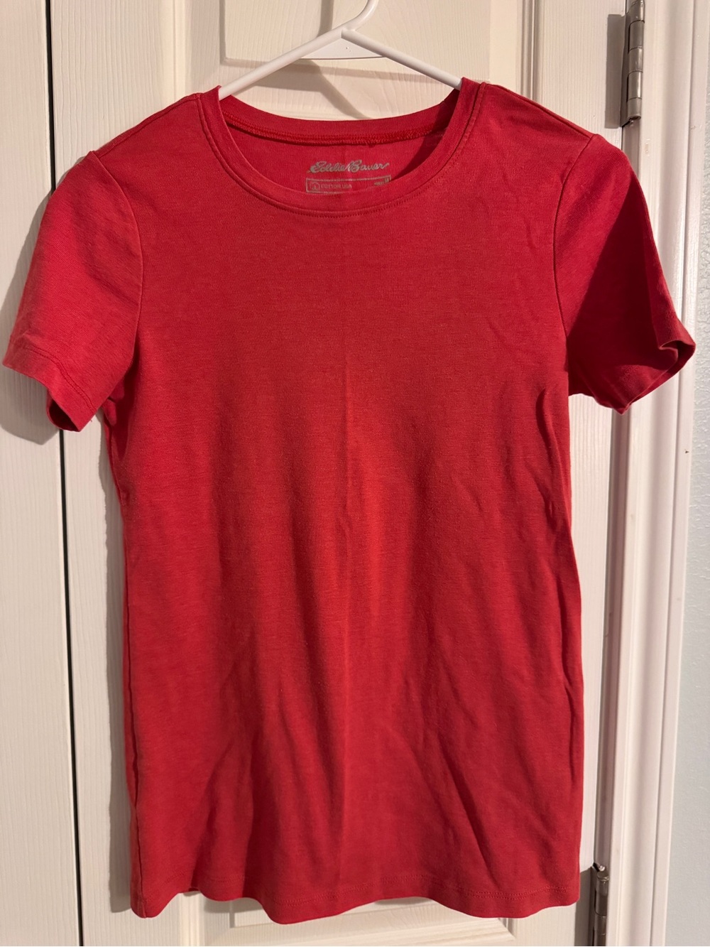Eddie Bauer Women's Vibrant Red Crewneck Tee